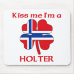 Personalised Norwegian Kiss Me I'm Holter mousepads