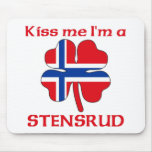 Personalised Norwegian Kiss Me I'm Stensrud mousepads