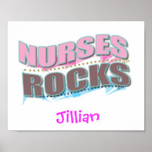 Personalised Nurse Gifts Poster