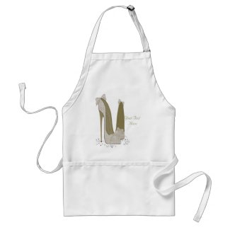 Personalised Party Stiletto Shoe Art Apron
