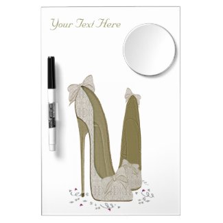 Personalised Party Stiletto Shoe Art Dry-Erase Boards