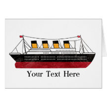 Personalised Passenger Steamship Greeting Card