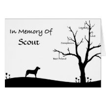 Personalised Pet Bereavement Sympathy Card