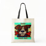 Personalised Pet's Name Dog Treat Bones Tote Bag