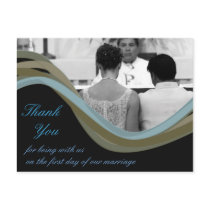 Personalised photo wedding thank you cards