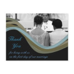 Personalised photo wedding thank you cards postcards