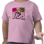 Personalised Pink Cow 3rd Birthday Tshirt