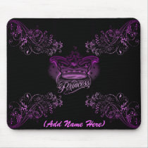 Personalised Pink Princess - Mousepad