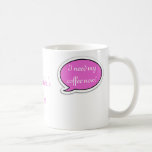 Personalised Pink Speech Bubble Coffee Mug