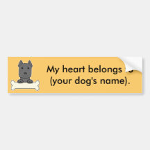 Personalised Pitbull Bumper Sticker