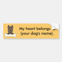 Personalised Pitbull Bumper Sticker