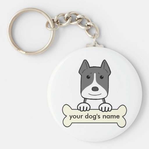 Personalised Pitbull Keychains