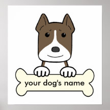 Personalised Pitbull Poster