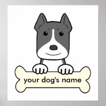 Personalised Pitbull Print