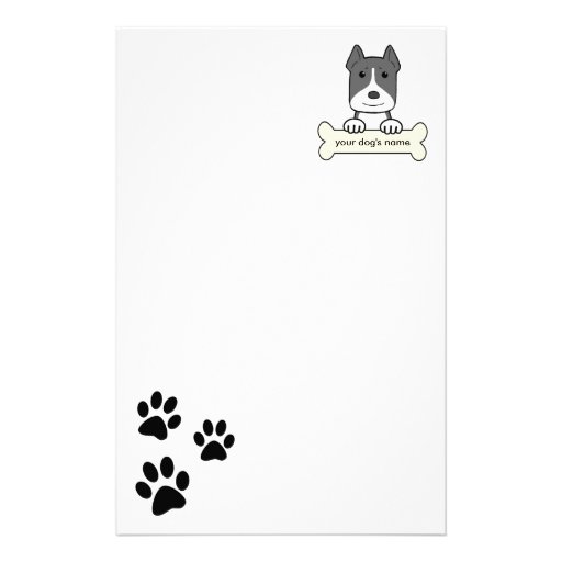 Personalised Pitbull Stationery
