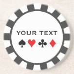 Personalised Poker Chip coasters