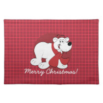Personalised Polar Bear Christmas Placemats placemats