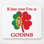 Personalised Portuguese Kiss Me I'm Godins mousepads