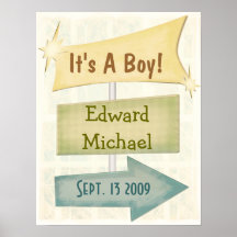 Personalised Poster New Baby / Any Occasion