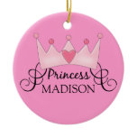 Personalised Princess Christmas Ornament