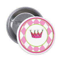 Personalised Princess Pinback Button
