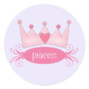 Personalised Princess Tiara Stickers