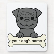 Personalised Pug Mousemats