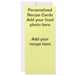 Personalised Recipe Cards Personalized Rack Card