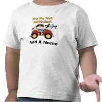 Personalised Red Race Car 2nd Birthday Tshirt