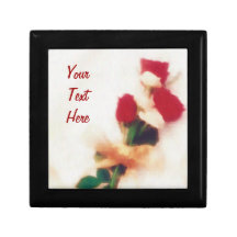 personalised red roses bouquet keepsake box