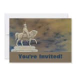 Personalised Roman Soldier Statue Bon Voyage Party invitations