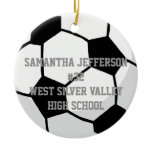 Personalised Round Soccer Ball Sports Ornament