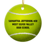 Personalised Round Tennis Ball Sports Ornament