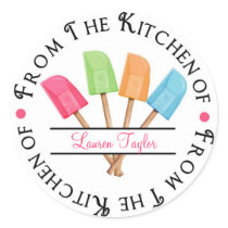 Personalised Rubber Spatula Baking  Stickers