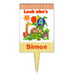 Personalised Safari 4th Birthday Cake Topper