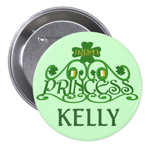 Personalised Saint Patrick's Day Irish Button