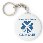 Personalised Scottish Kiss Me I'm Gilmour keychains