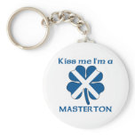 Personalised Scottish Kiss Me I'm Masterton keychains