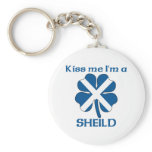 Personalised Scottish Kiss Me I'm Sheild keychains