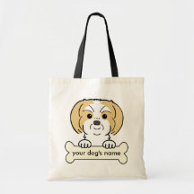 Personalised Shih Tzu Canvas Bags