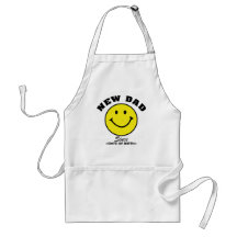 Personalised Smiley Face New Dad Gift Apron