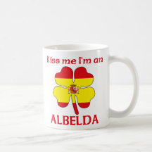 Personalised Spanish Kiss Me I'm Albelda Mugs