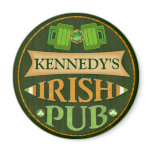 Personalised St. Patrick's Day Irish Pub Magnet