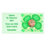 Personalised St. Patrick's Day Photo Card photo cards