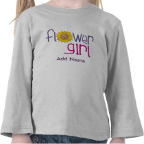Personalised Sun Flowergirl T-shirts