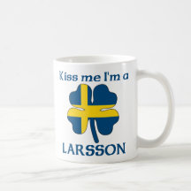 Personalised Swedish Kiss Me I'm Larsson Mug