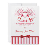 Personalised Sweet 16 Birthday Party Invitations