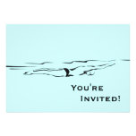 Personalised Swimmer Pool Party Invites