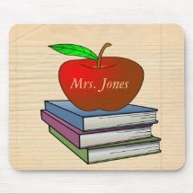 Personalised Teacher's Apple Mouse Mat