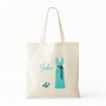 Personalised Teal Bridesmaid Tote bags